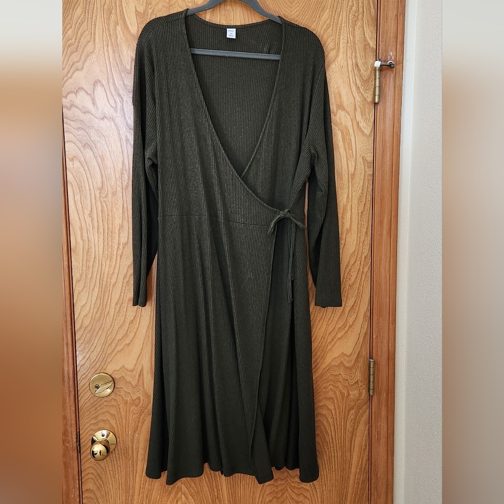 Wrap Sweater Dress
